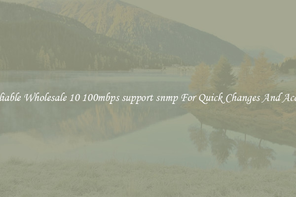 Reliable Wholesale 10 100mbps support snmp For Quick Changes And Access