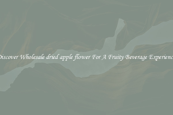 Discover Wholesale dried apple flower For A Fruity Beverage Experience 