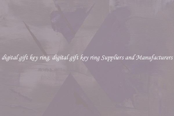 digital gift key ring, digital gift key ring Suppliers and Manufacturers