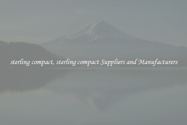 sterling compact, sterling compact Suppliers and Manufacturers