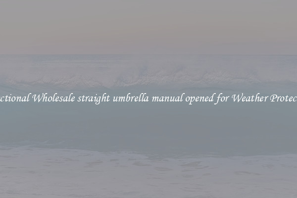 Functional Wholesale straight umbrella manual opened for Weather Protection 