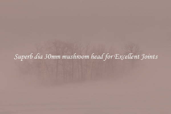 Superb dia 30mm mushroom head for Excellent Joints