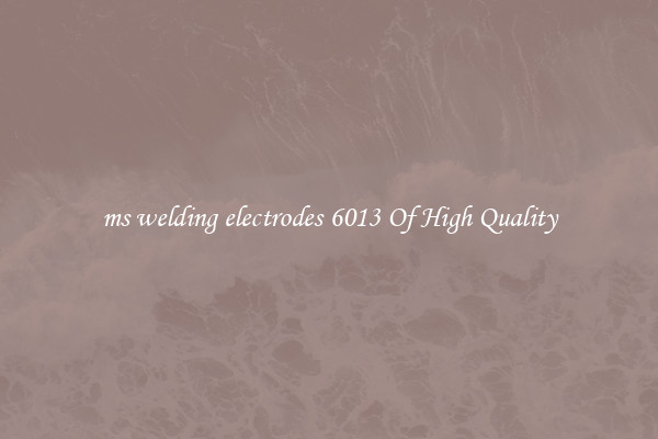 ms welding electrodes 6013 Of High Quality