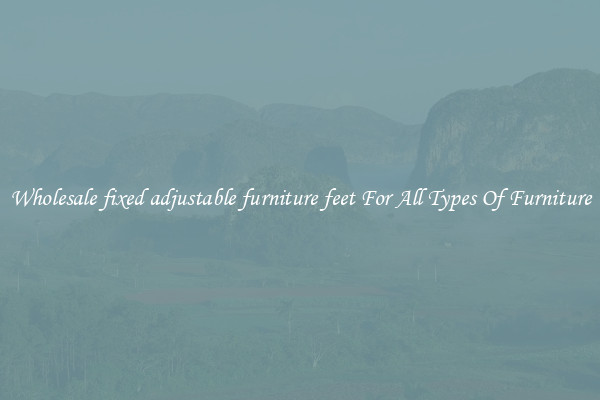 Wholesale fixed adjustable furniture feet For All Types Of Furniture