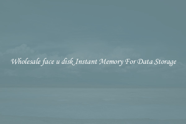 Wholesale face u disk Instant Memory For Data Storage